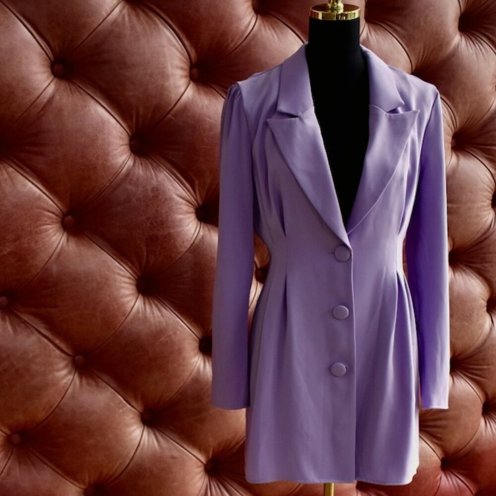 NWT Lovers and Friends Lilac Blazer Dress Size M